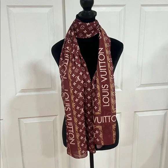 (( not authentic))NEW❤️LV Chiffon Shawl - Picture 10 of 17